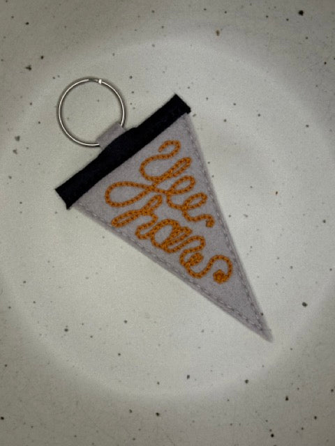Pennant Keychain "yee haw"