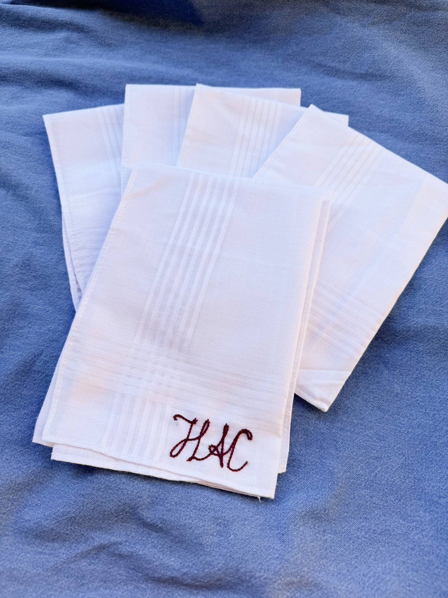 Chainstitched Handkerchief