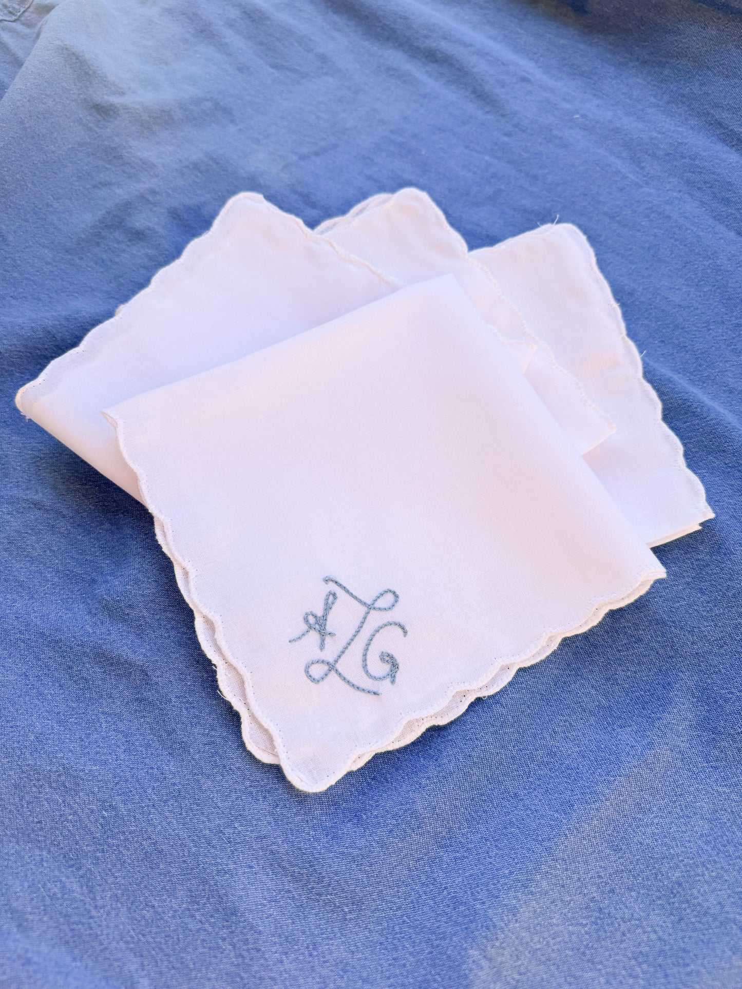 Chainstitched Handkerchief