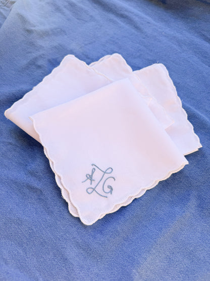 Chainstitched Handkerchief