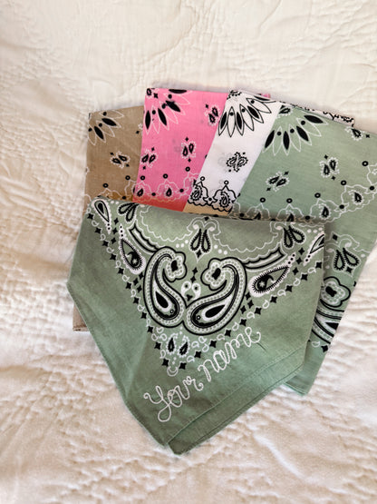 Chainstitched Bandana