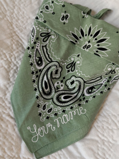 Chainstitched Bandana