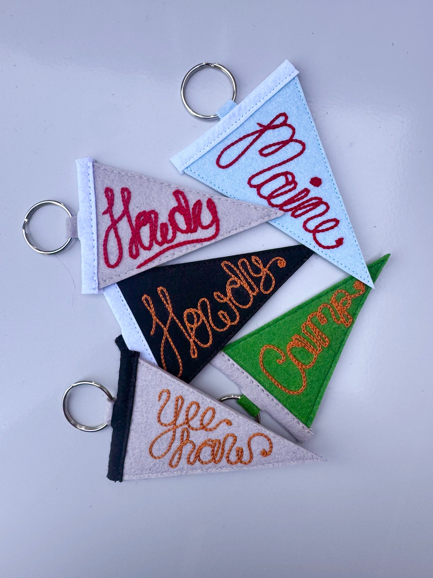 Custom Pennant Keychain