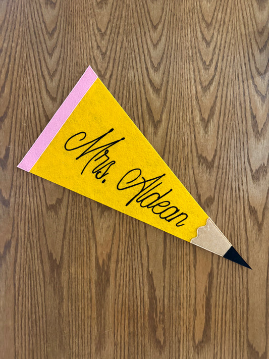 Pencil Pennant Full Size