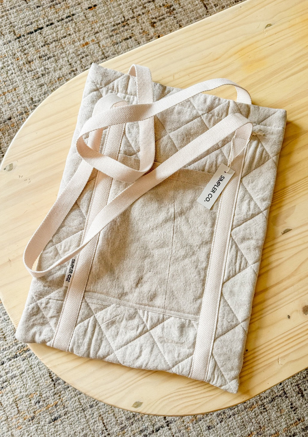 Quilted Canvas Tote