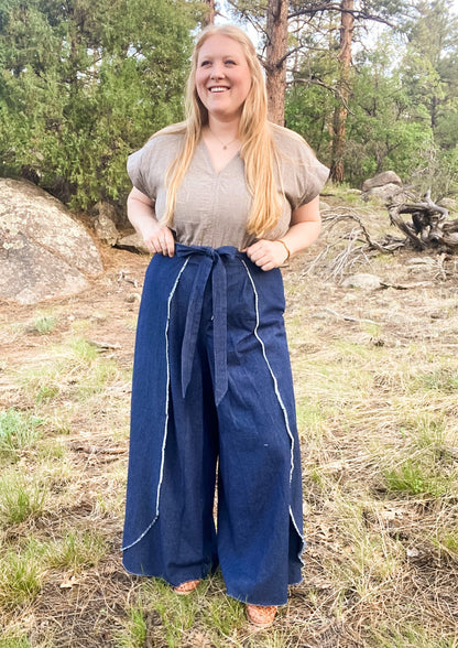 Wrap Pant Denim