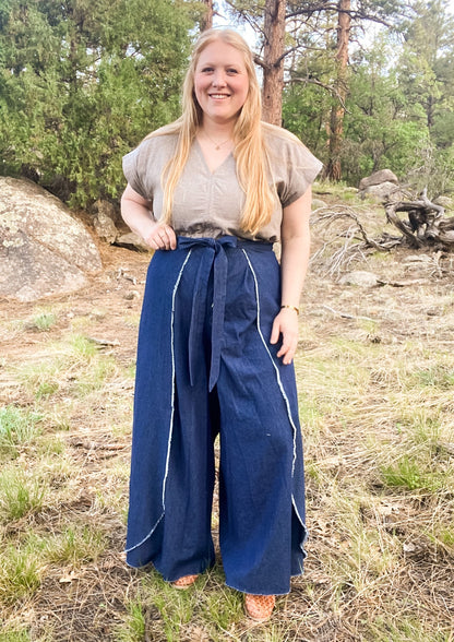 Wrap Pant Denim