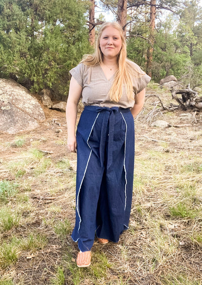 Wrap Pant Denim
