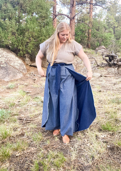 Wrap Pant Denim