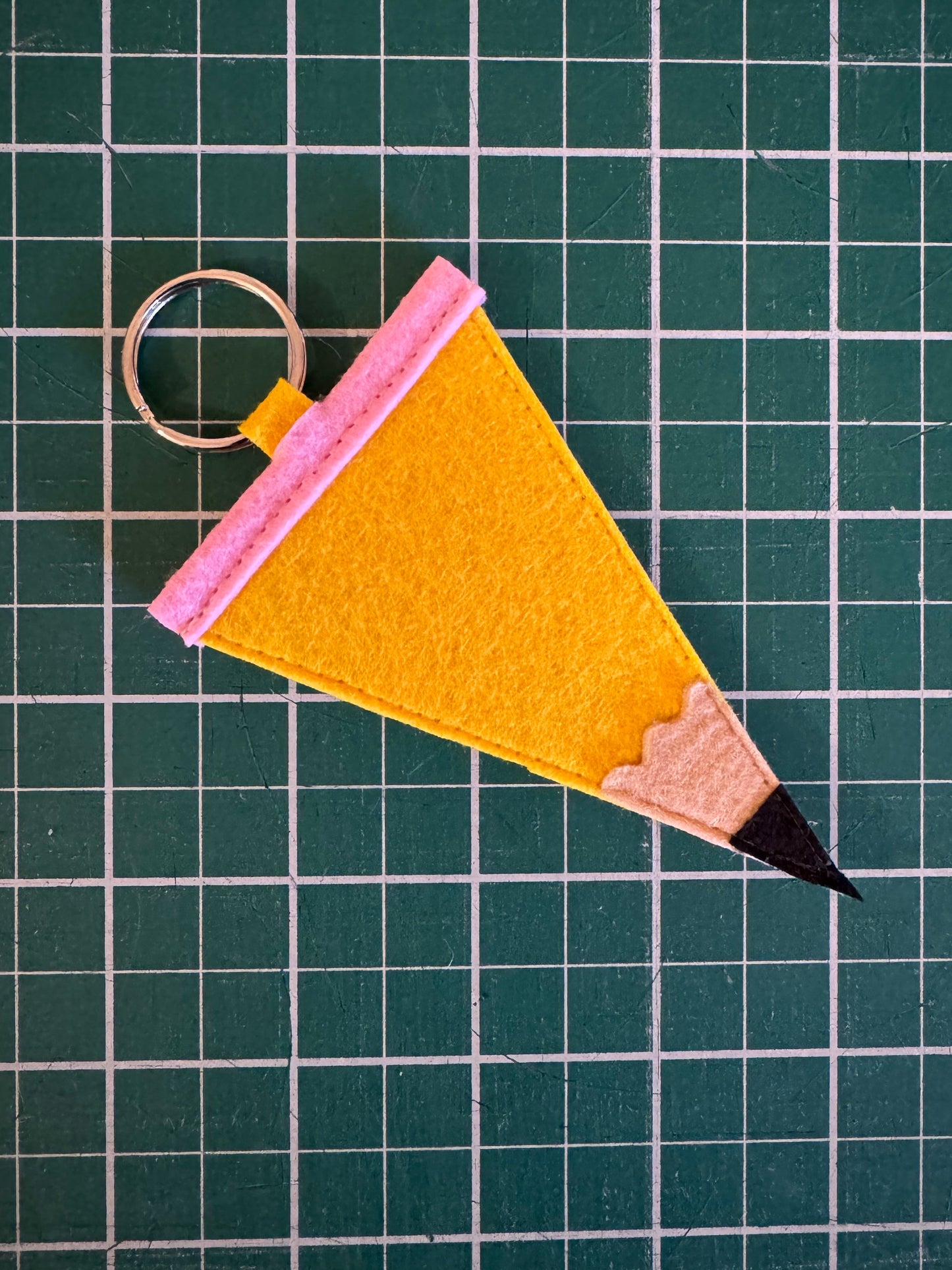 Pencil Pennant Keychain